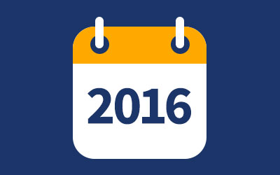 Calendar icon for year 2016