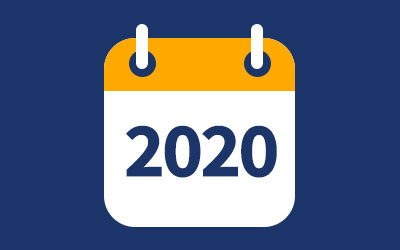 Calendar icon for year 2020