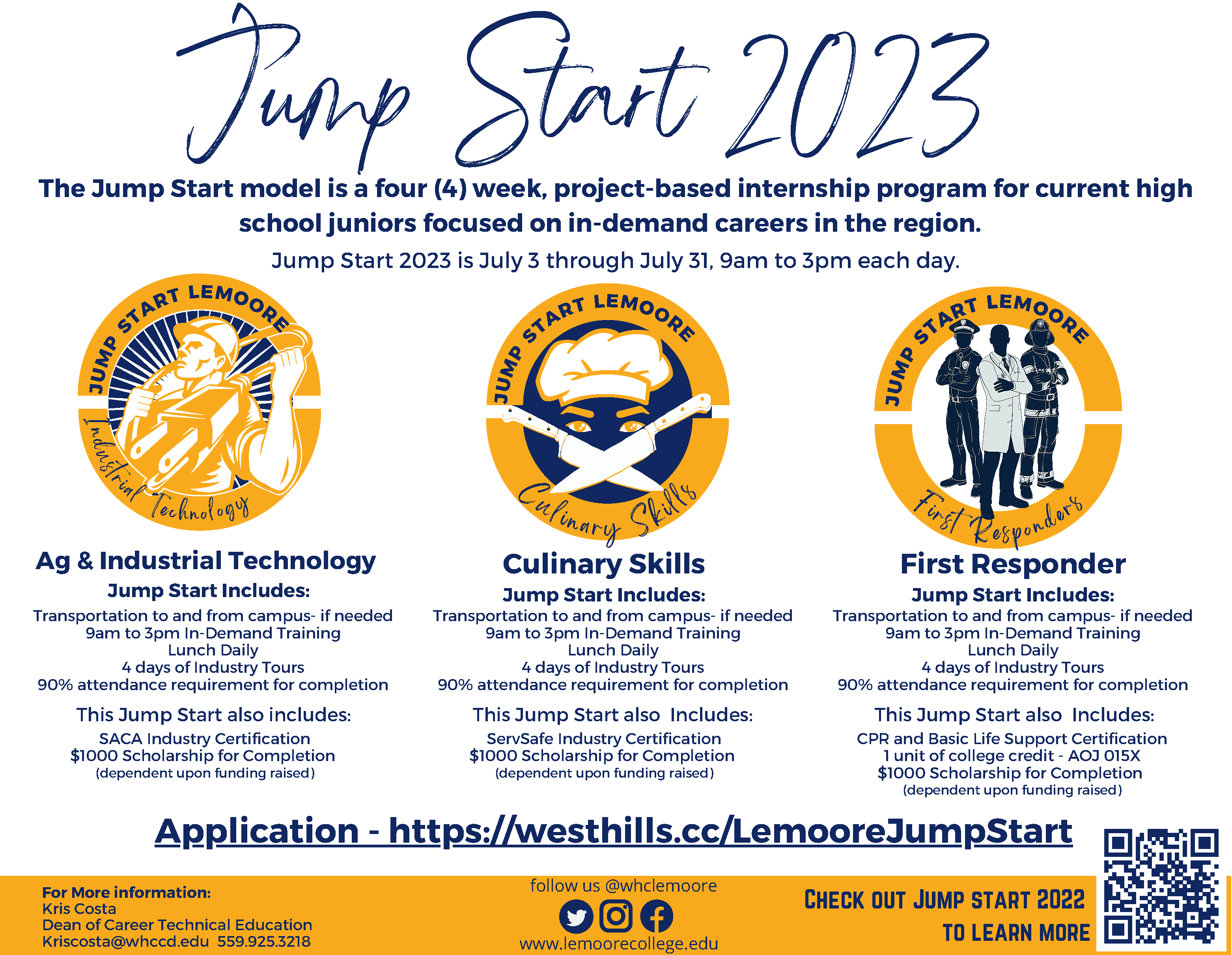 Jump Start 2023 West Hills College Lemoore Campus - Central Valley Mother  Lode Regional Consortium